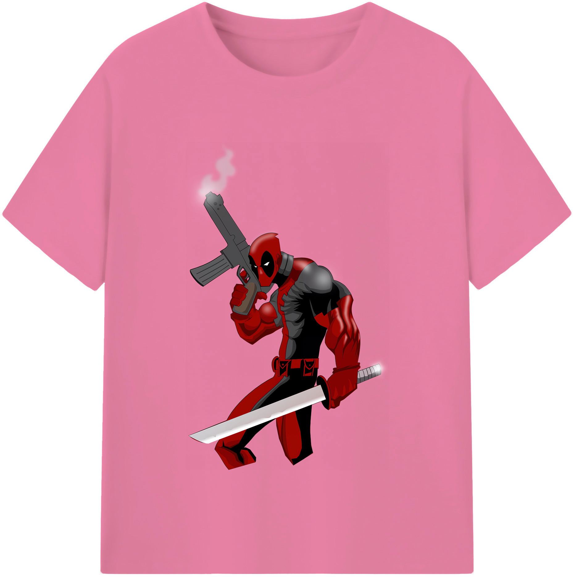 （画像用） Deadpool デッドプール 綿100％半袖Tシャツ（フロントプリント）